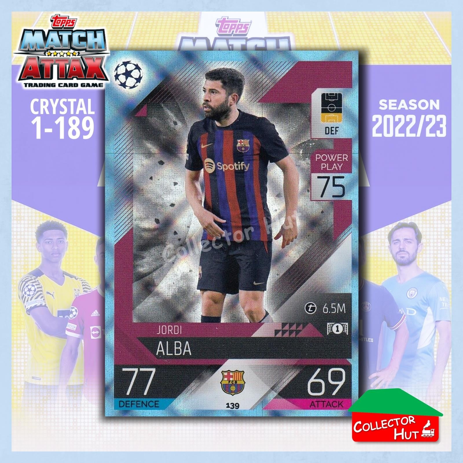 Topps Match Attax Europa Champions League 2022/23 Crystal Parallel Cards 1-189