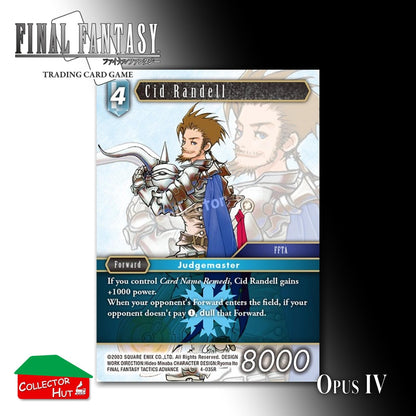 Final Fantasy Trading Card Game OPUS IV 4 FOIL CARDS You Choose