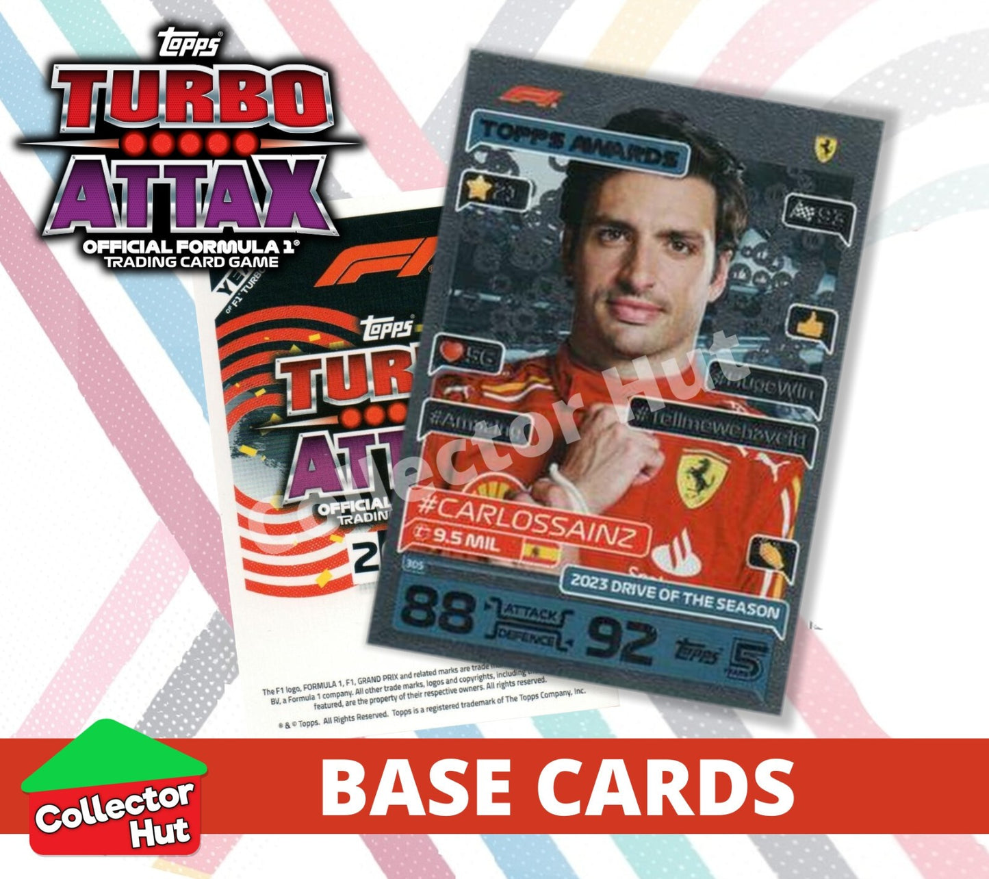 Topps Turbo Attax Formula 1 F1 2024 #167-312 Base Cards YOU CHOOSE