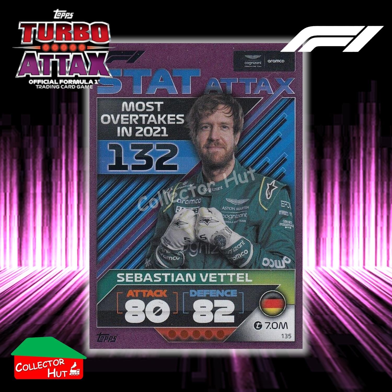 Topps Turbo Attax Formula 1 F1 2022 PINK GREEN RED Parallel Cards