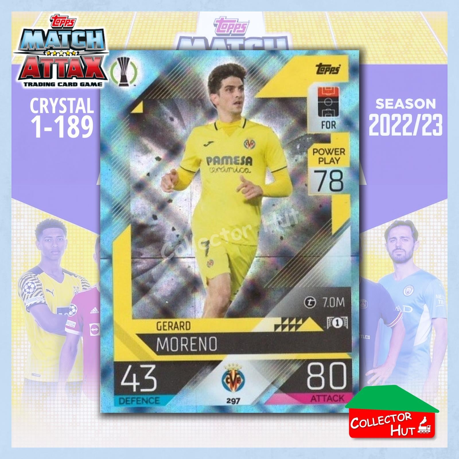 Topps Match Attax Europa Champions League 2022/23 Crystal Parallel Cards 190-387