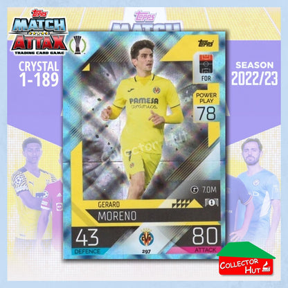 Topps Match Attax Europa Champions League 2022/23 Crystal Parallel Cards 190-387
