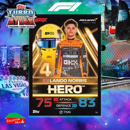 Topps Turbo Attax Formula 1 F1 2023 2023/24 Base Cards #1 - #171