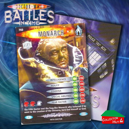 DOCTOR WHO Battles in Time #601-825 ULTIMATE MONSTERS RARE & COMMON Cards