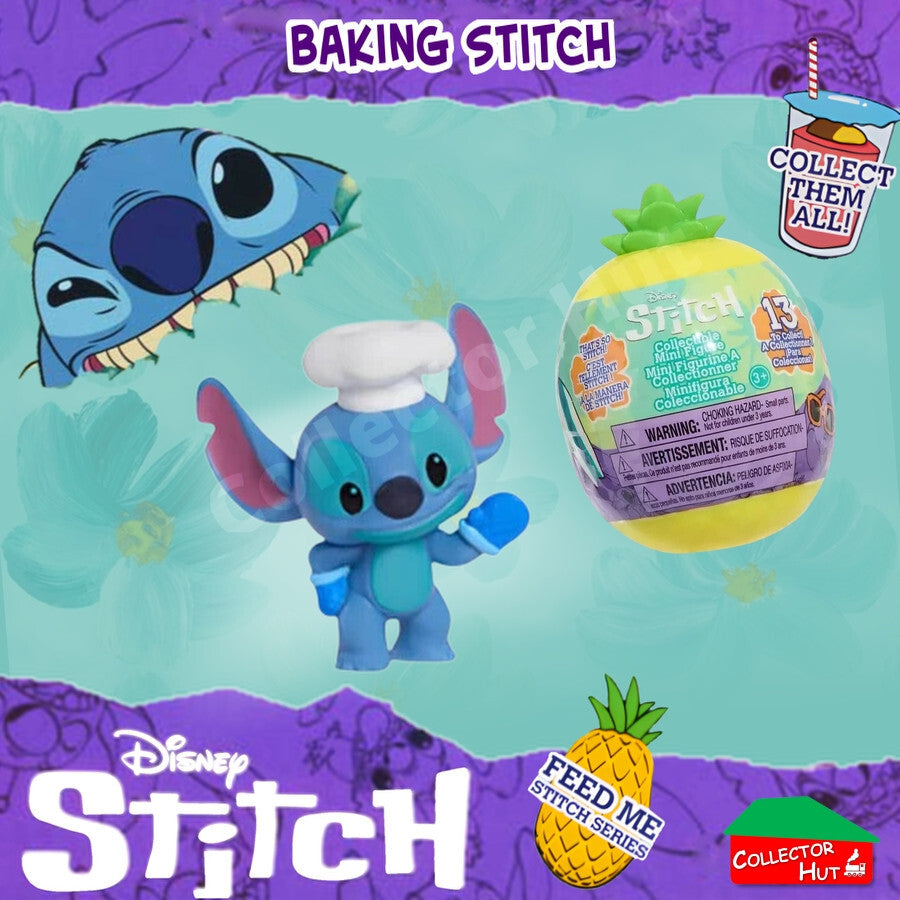 Disney Stitch Feed Me Mini Figures Series 4 PINEAPPLE POD Identified SEALED