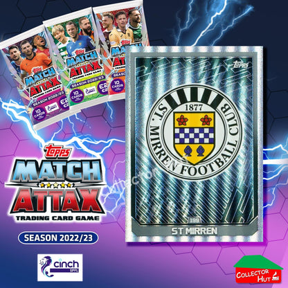 TOPPS MATCH ATTAX SPFL 2022/23 #163-264 Choose Your Card