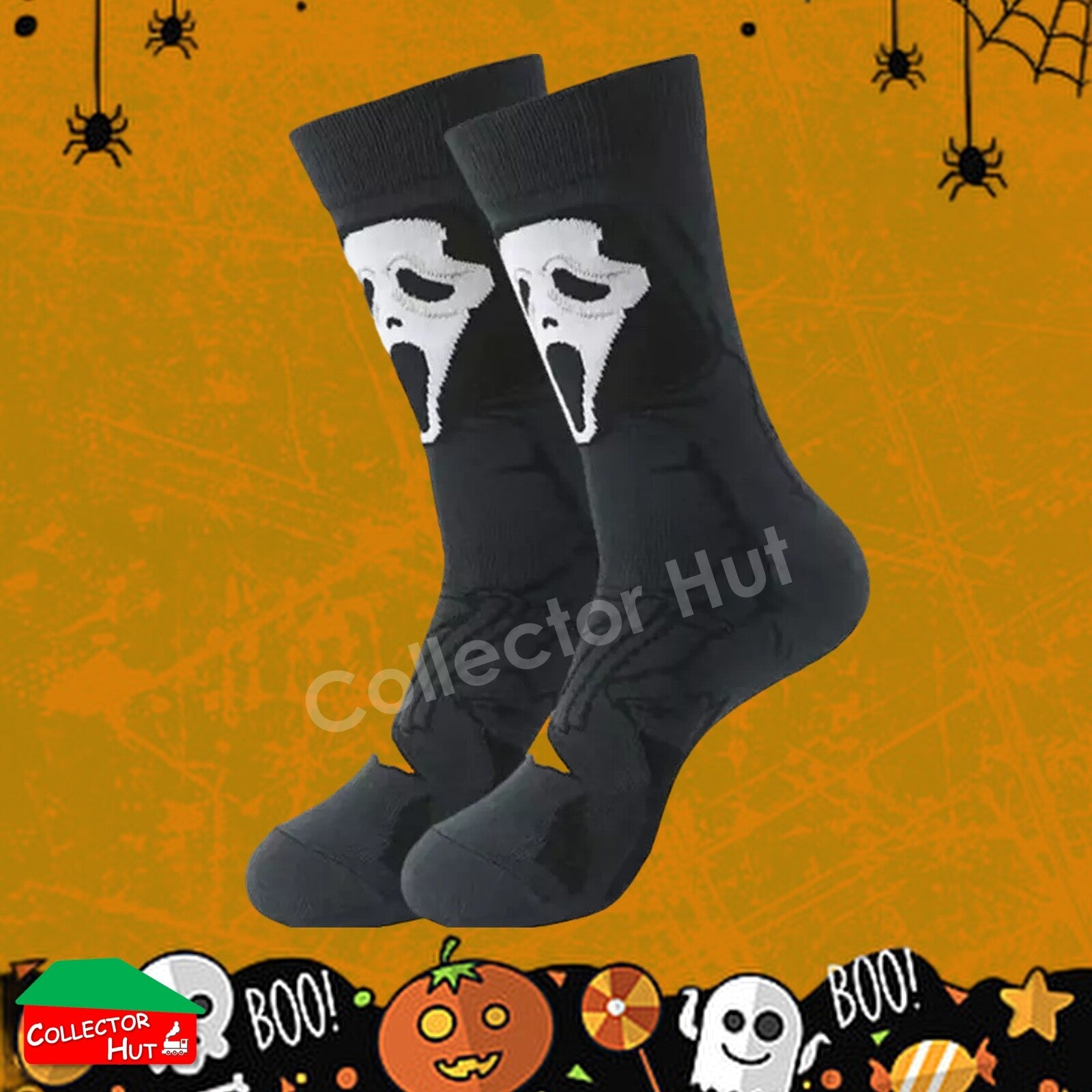 Happy Crew Socks Novelty HALLOWEEN Cotton Blend Anti-Odor Unisex CUSTOM Gift Set
