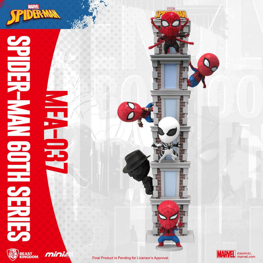 Spider-Man Tower Series Hero Box 60th Anniversary Mini Egg Attack Tower Figures