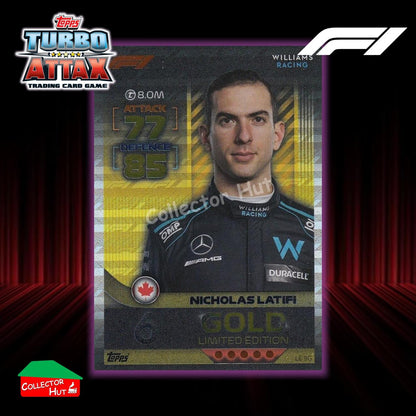 Topps Turbo Attax Formula 1 F1 2022 Limited Edition, 100 Club & Foil Cards