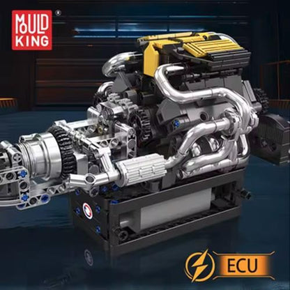 Mould King Technology Motorized Engine Building Block Model Sets
