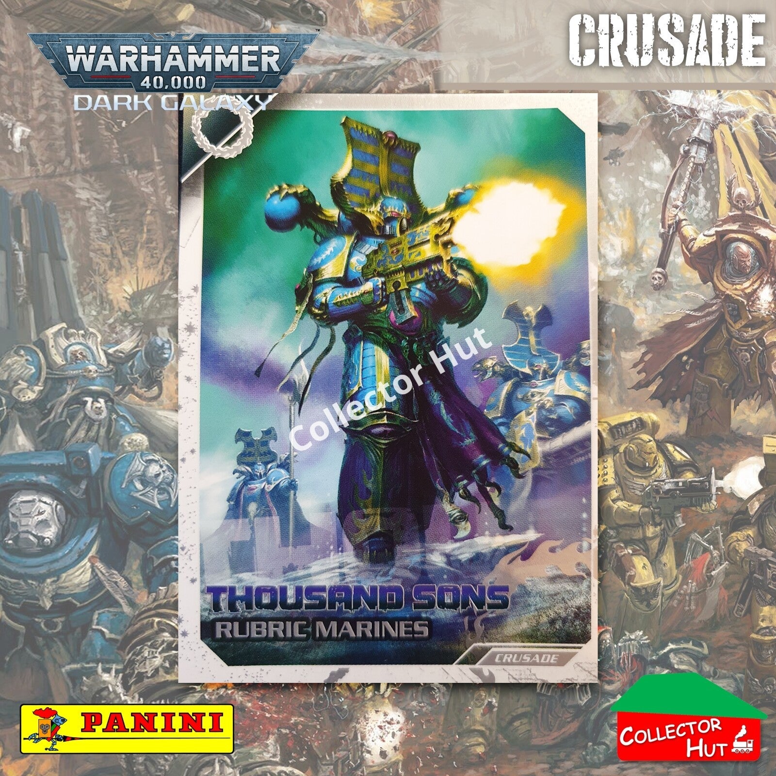 PANINI Warhammer 40,000 Dark Galaxy Parallel Trading Card Crusade Vanguard Purge