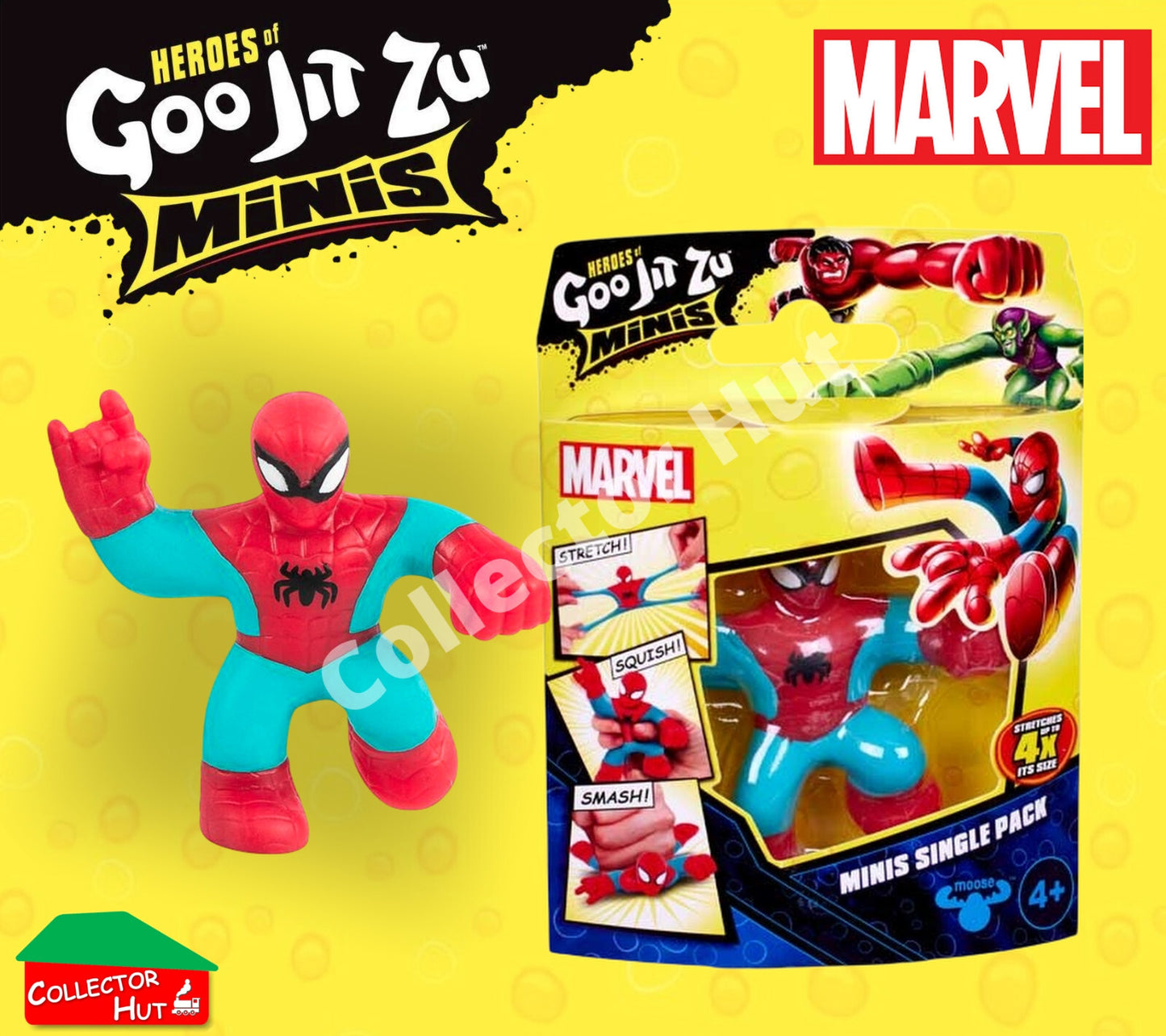 Heroes of Goo Jit Zu Minis Marvel Stretchy Sensory Toys to Collect!