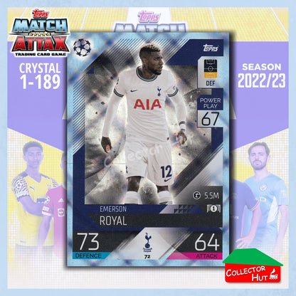 Topps Match Attax Europa Champions League 2022/23 Crystal Parallel Cards 1-189