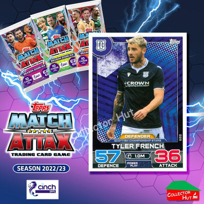 TOPPS MATCH ATTAX SPFL 2022/23 #163-264 Choose Your Card