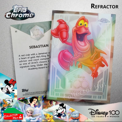 Disney 100 Topps Chrome 2023 REFRACTOR Cards 1-100 Pick Singles