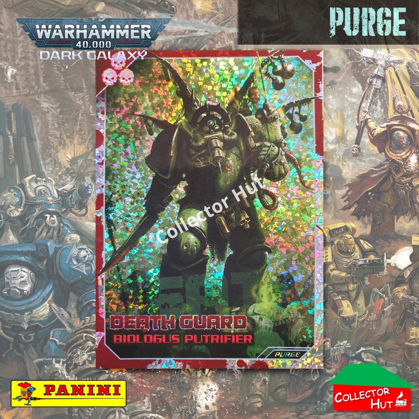 PANINI Warhammer 40,000 Dark Galaxy Parallel Trading Card Crusade Vanguard Purge