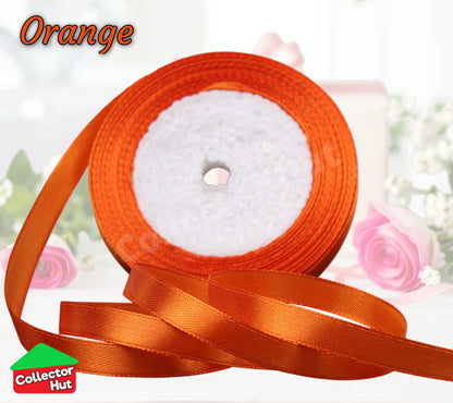 Satin Ribbon Roll Double Sided 23m Various Colours Sizes 10mm 15mm Widths