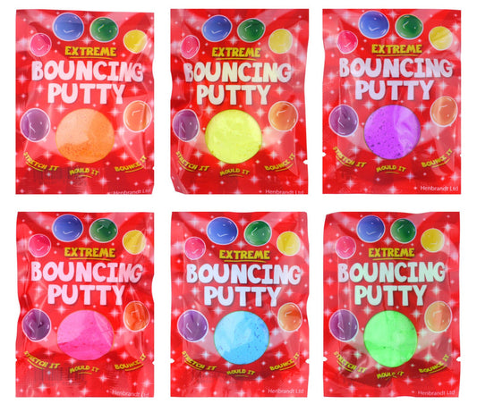 Extreme Bouncing Putty Henbrandt 6 Colour Pack Party Favour Slime Sensory Toy