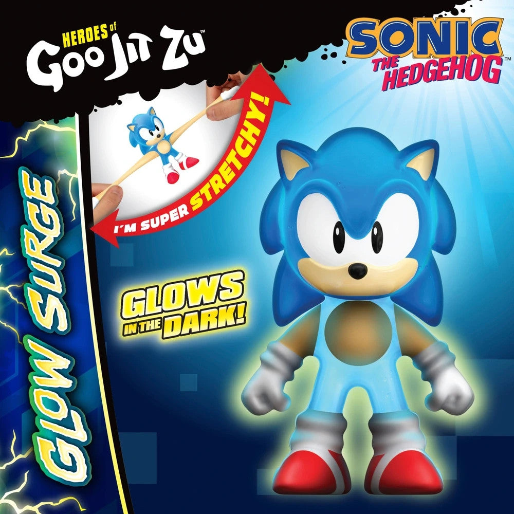 Heroes of Goo Jit Zu Sonic the Hedgehog GLOW EMERALD Sensory Toys to Collect!