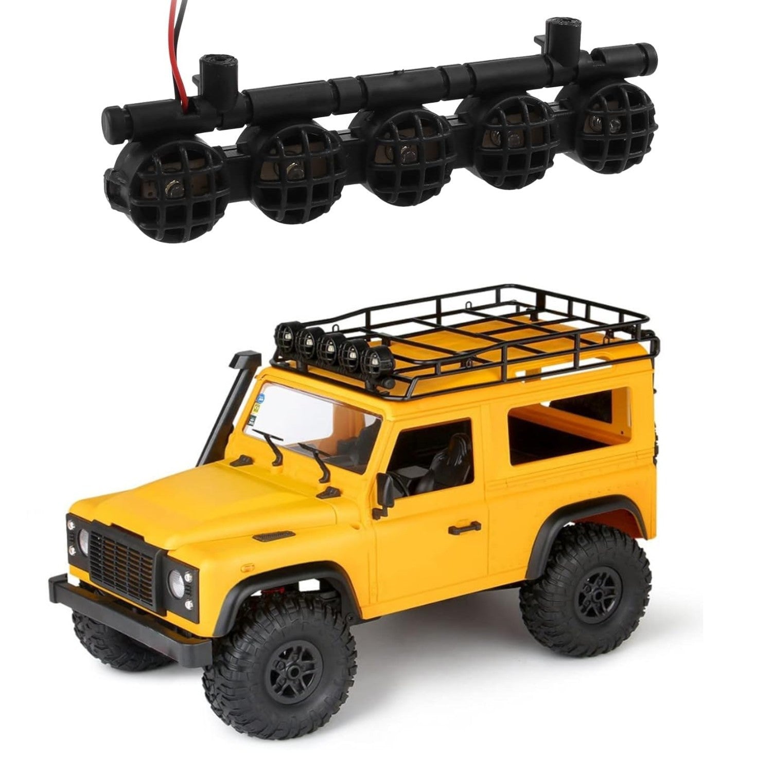 RC Truck Roof Grill LED Fog Lamp Upgrade Sets x4 x5 x6