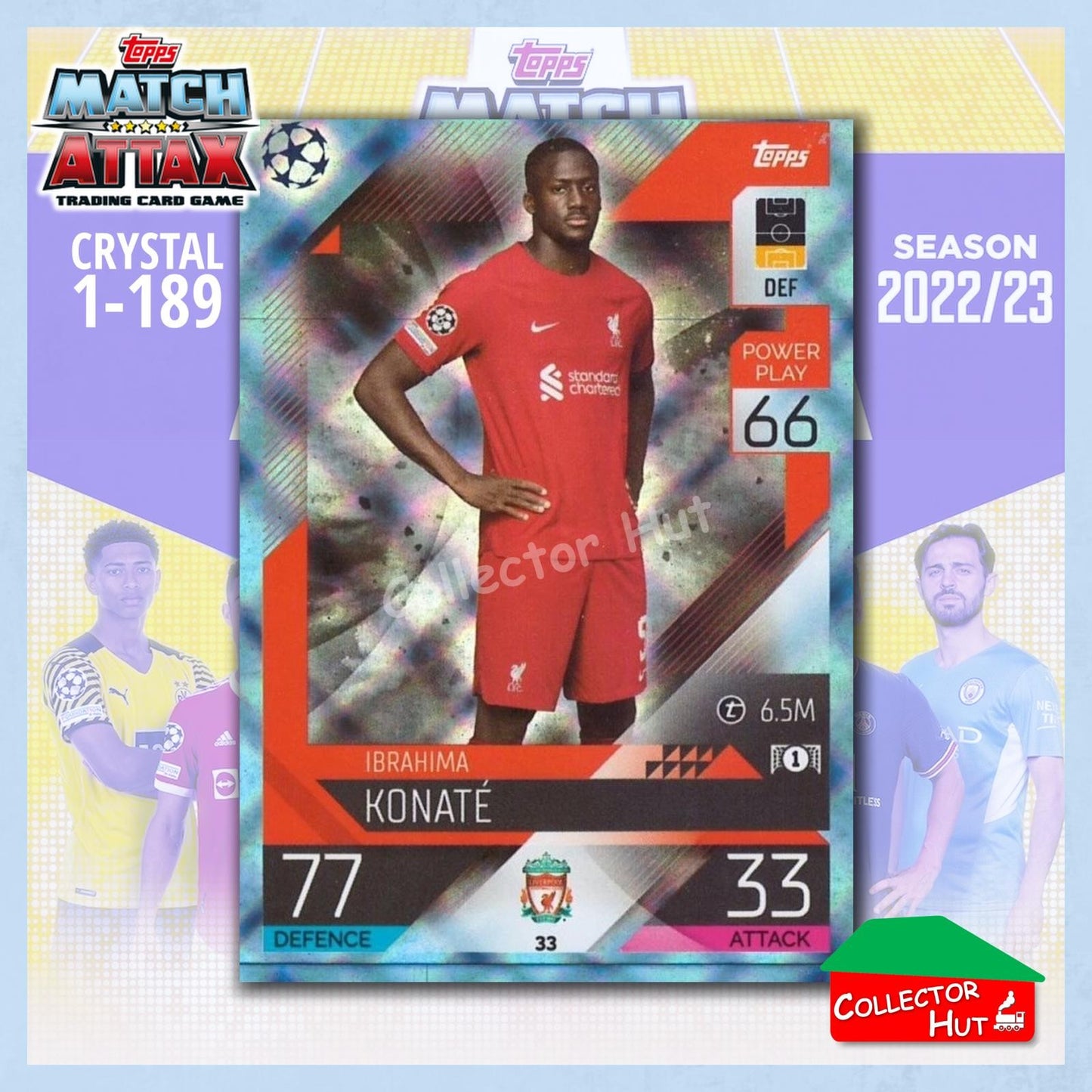 Topps Match Attax Europa Champions League 2022/23 Crystal Parallel Cards 1-189