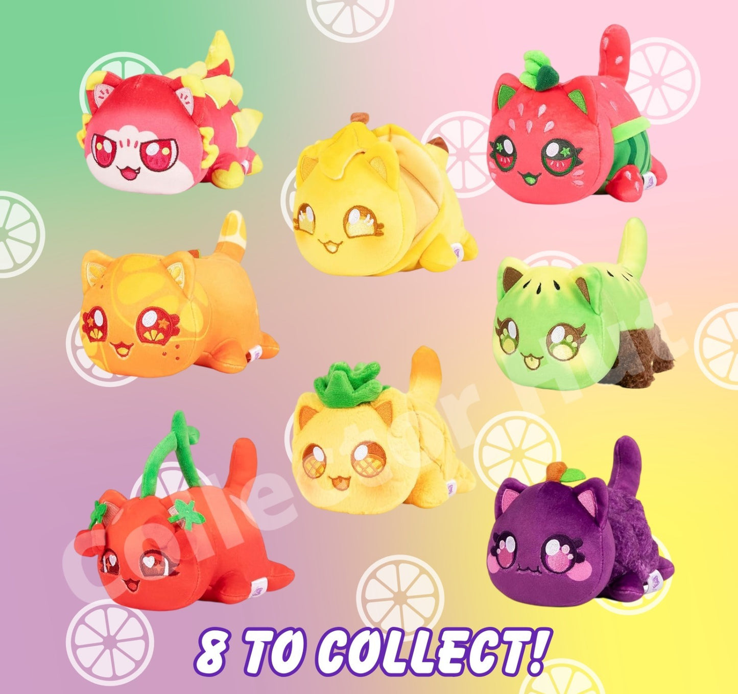 Aphmau MeeMeows Mystery 6" Plush Toys FRUITS Collection IDENTIFIED You Choose