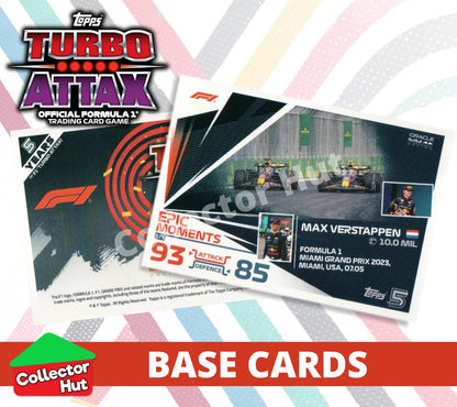 Topps Turbo Attax Formula 1 F1 2024 #167-312 Base Cards YOU CHOOSE