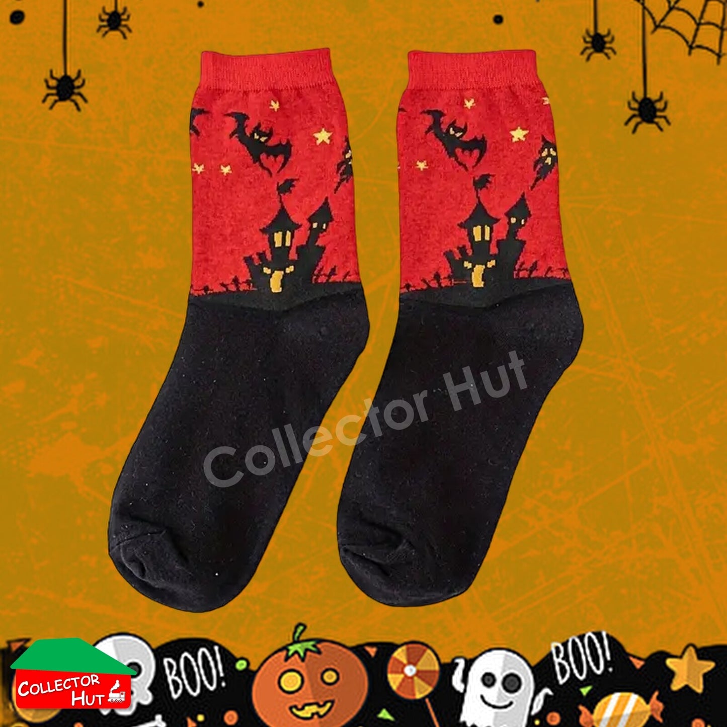 Happy Crew Socks Novelty HALLOWEEN Cotton Blend Anti-Odor Unisex CUSTOM Gift Set