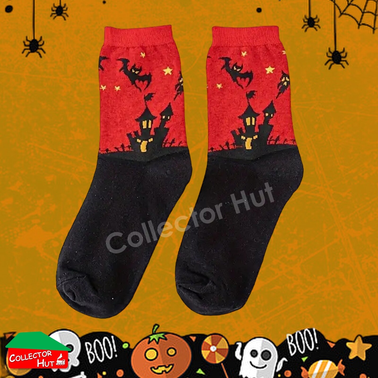 Happy Crew Socks Novelty HALLOWEEN Cotton Blend Anti-Odor Unisex CUSTOM Gift Set