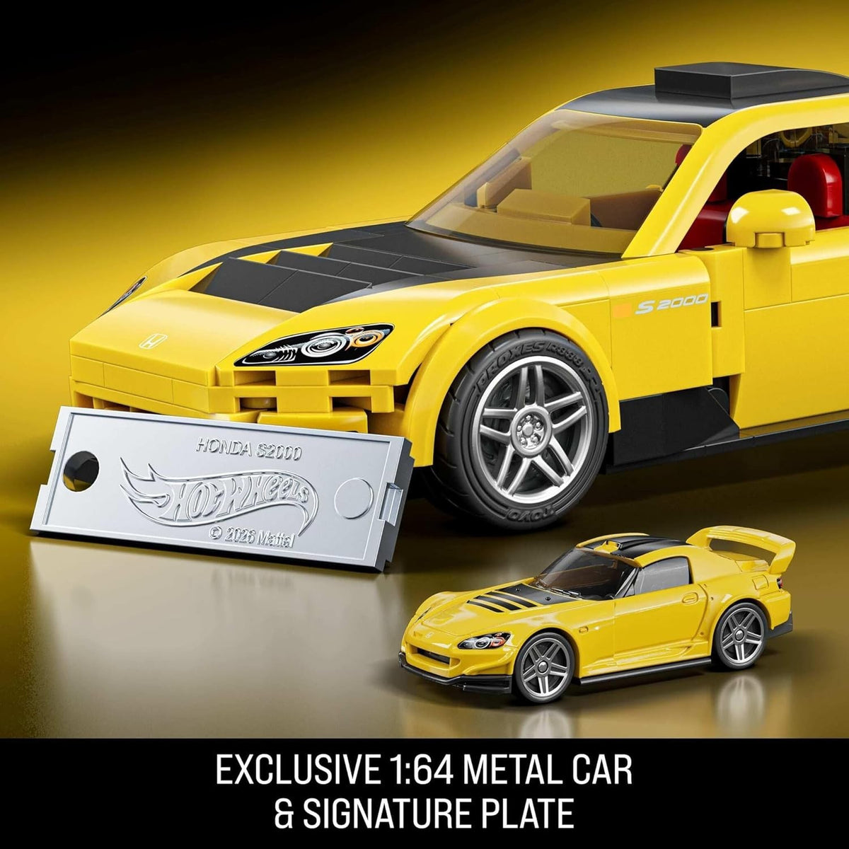 Mattel Brick Shop Hot Wheels SPEED '07 Honda S2000 1:32 Model Kit