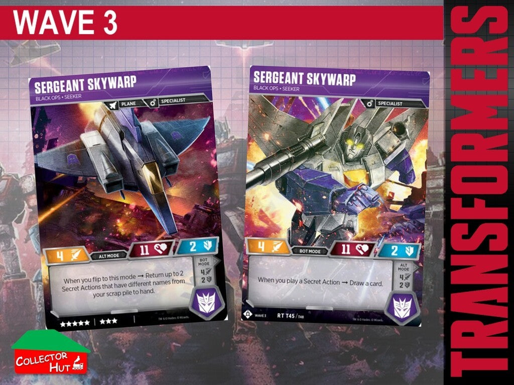 Transformers TCG CHARACTER Trading Cards All Waves
