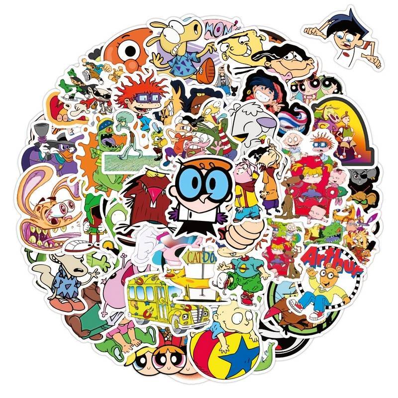 Awesome Stickers Novelty Anime Cartoon Animals Artistic 100's to Choose From