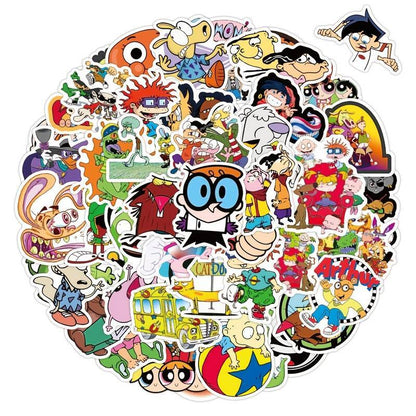 Awesome Stickers Novelty Anime Cartoon Animals Artistic 100's to Choose From