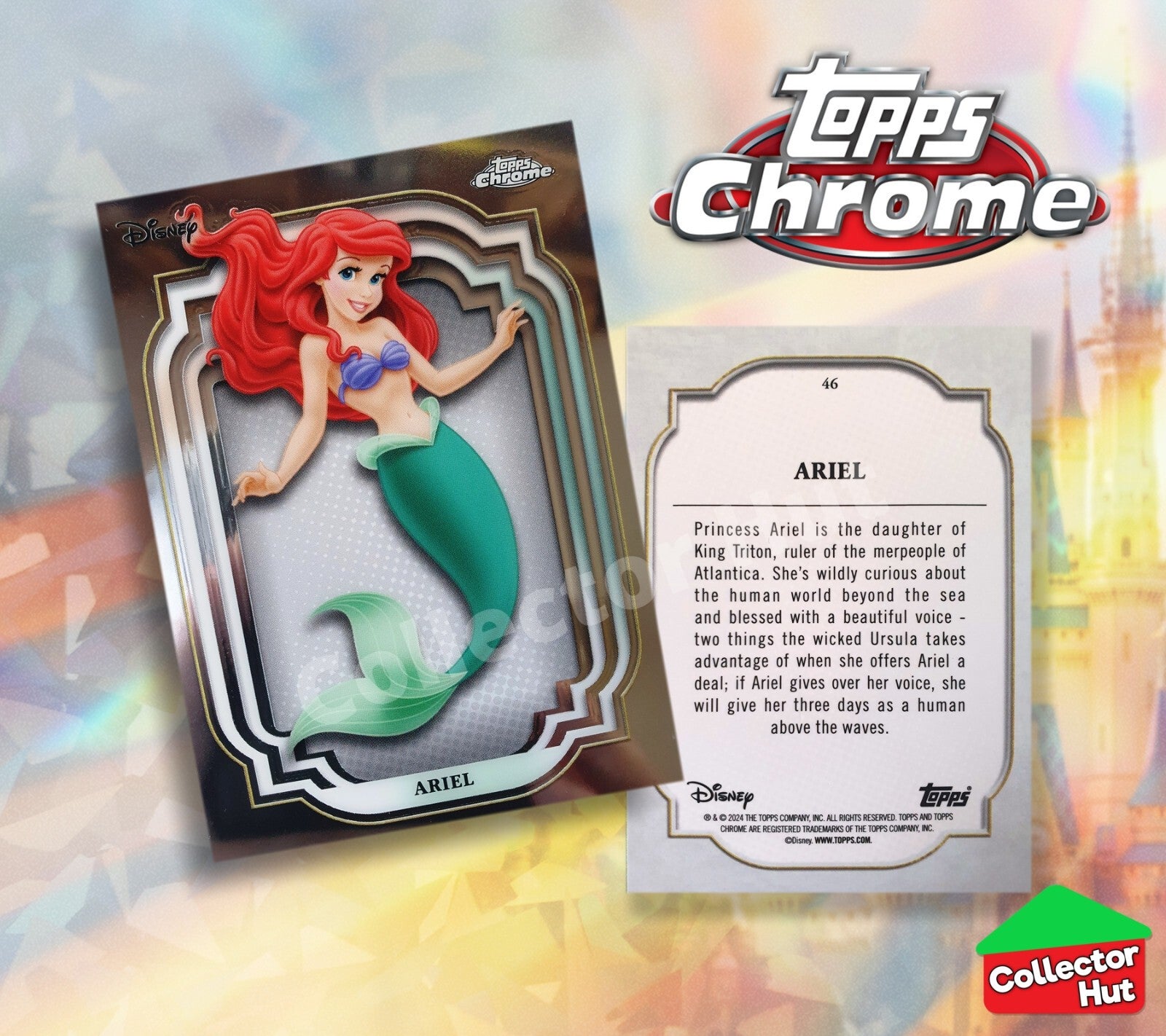 Disney Topps Chrome 2024 Base Cards 1-200 Pick Singles to Complete Your Set