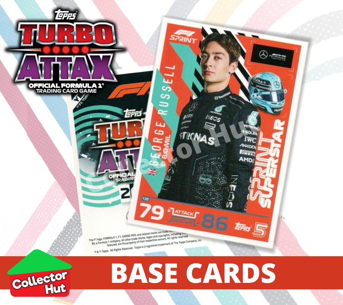 Topps Turbo Attax Formula 1 F1 2024 #1-166 Base Cards YOU CHOOSE
