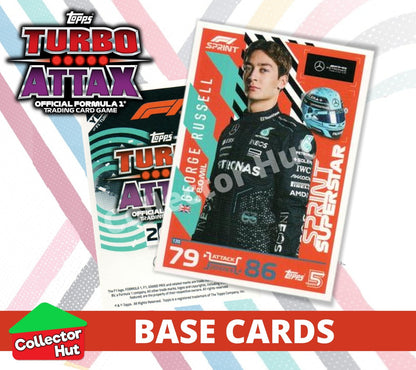 Topps Turbo Attax Formula 1 F1 2024 #1-166 Base Cards YOU CHOOSE