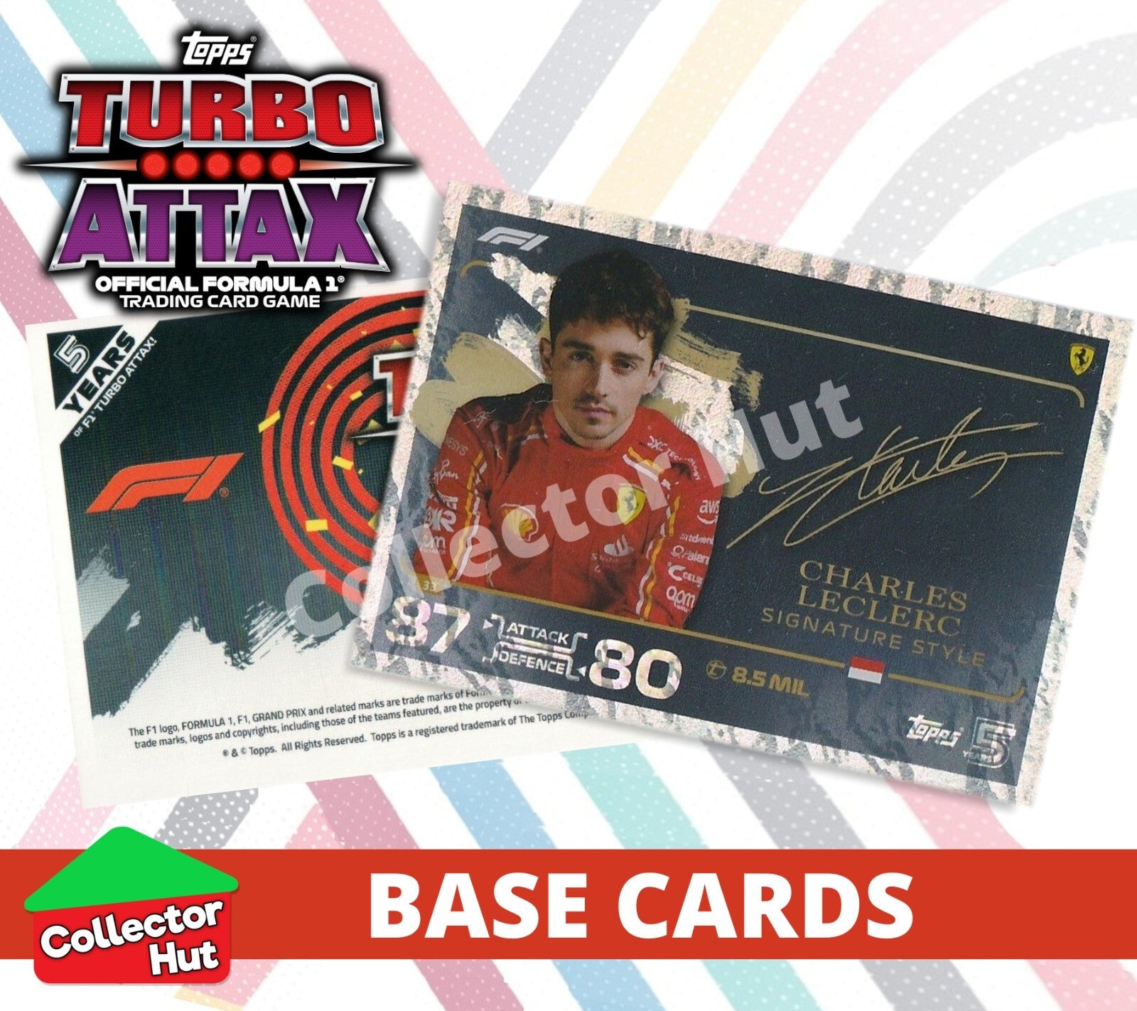Topps Turbo Attax Formula 1 F1 2024 #1-166 Base Cards YOU CHOOSE
