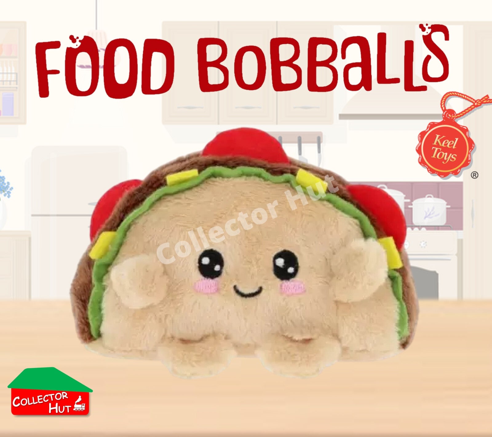 Food Bobballs Plush Toys Super Cute 8cm Collectible Characters from Keel