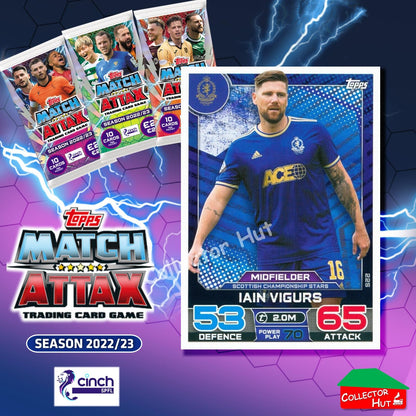 TOPPS MATCH ATTAX SPFL 2022/23 #163-264 Choose Your Card