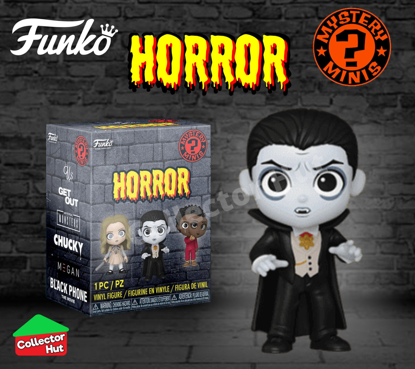 Funko Horror Film Mystery Mini Figures Universal Pictures IDENTIFIED