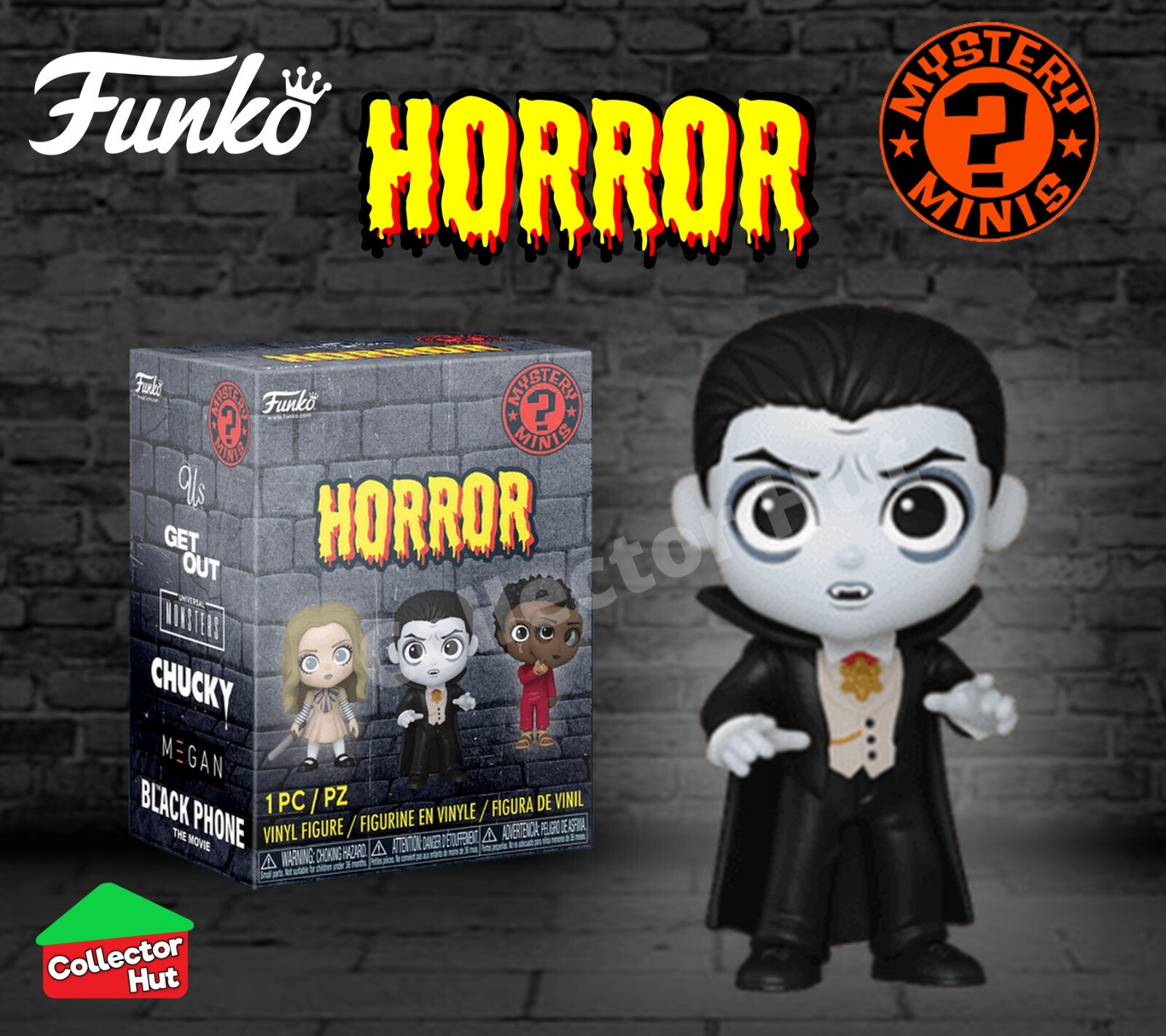 Funko Horror Film Mystery Mini Figures Universal Pictures IDENTIFIED