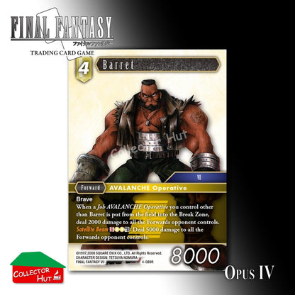 Final Fantasy Trading Card Game OPUS IV 4 Singles You Choose