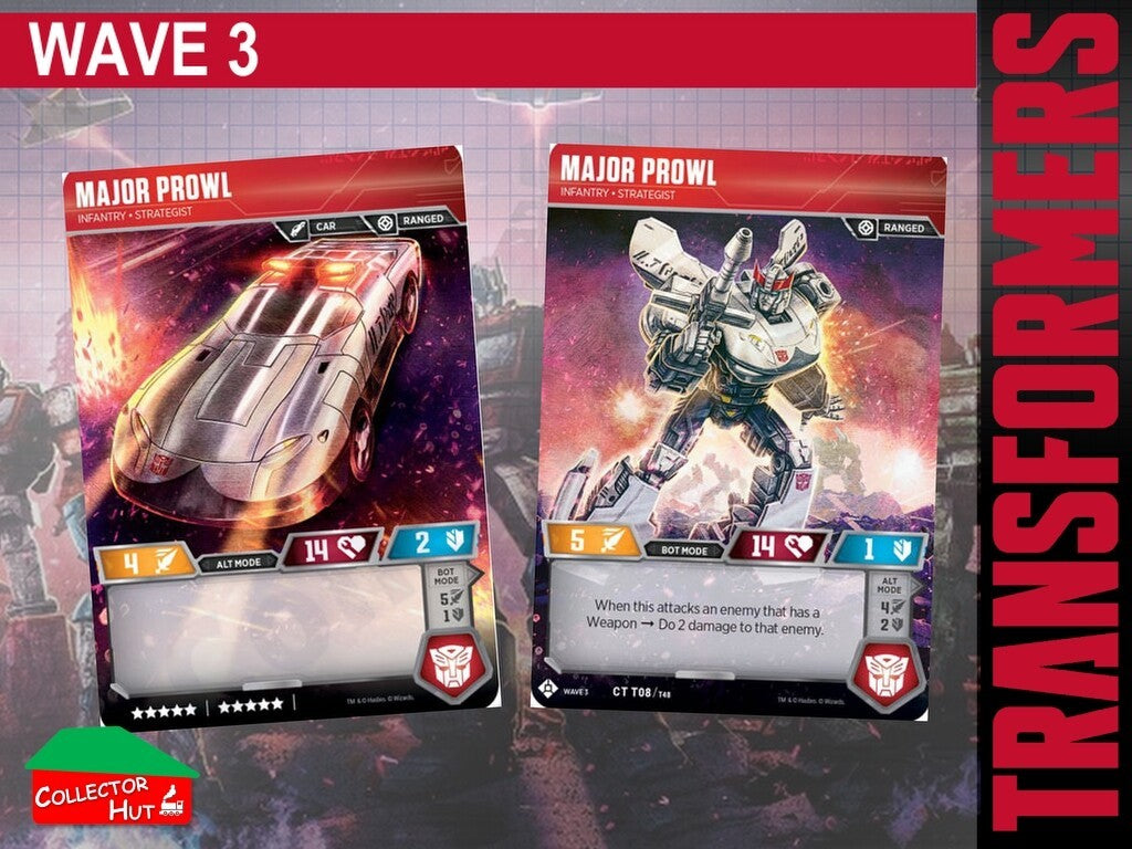 Transformers TCG CHARACTER Trading Cards All Waves