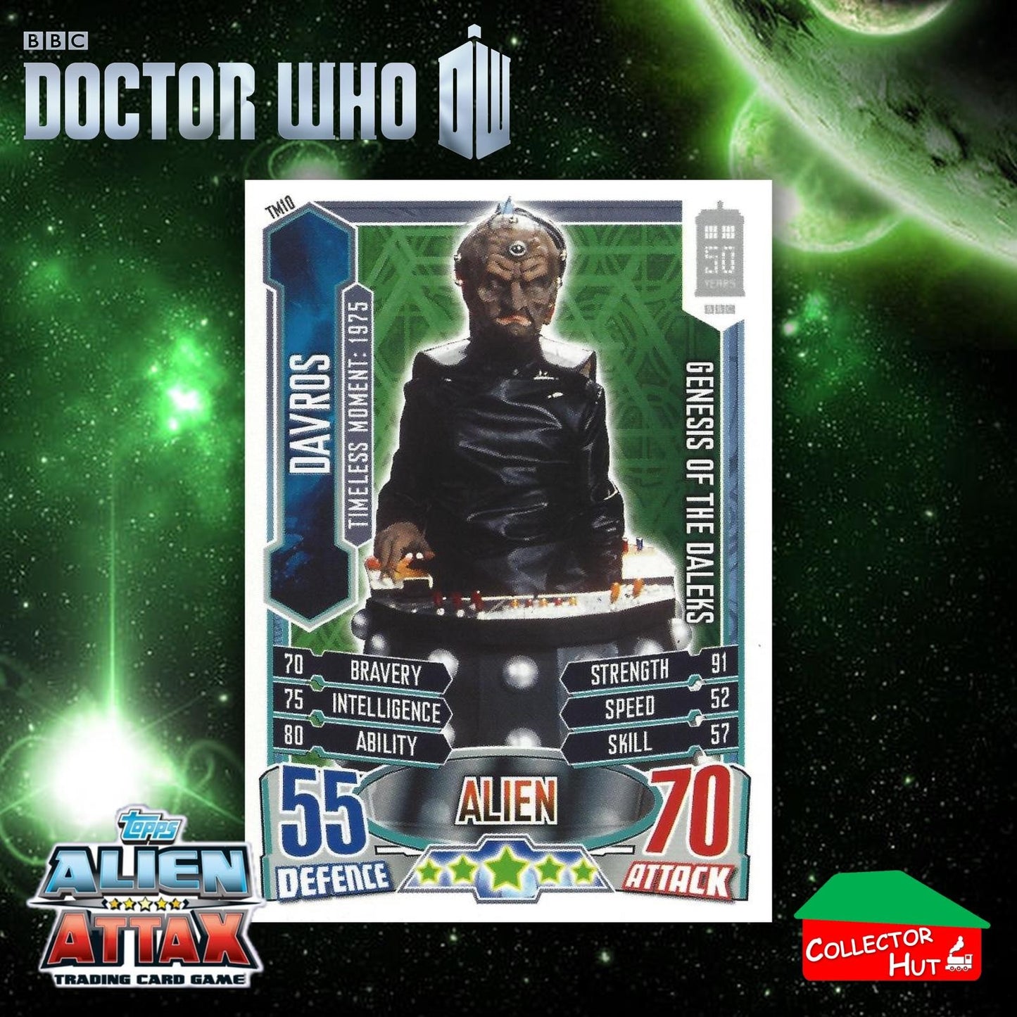 Topps Doctor Who Alien Attax 50th Anniversary Edition Companion Timeless Cards