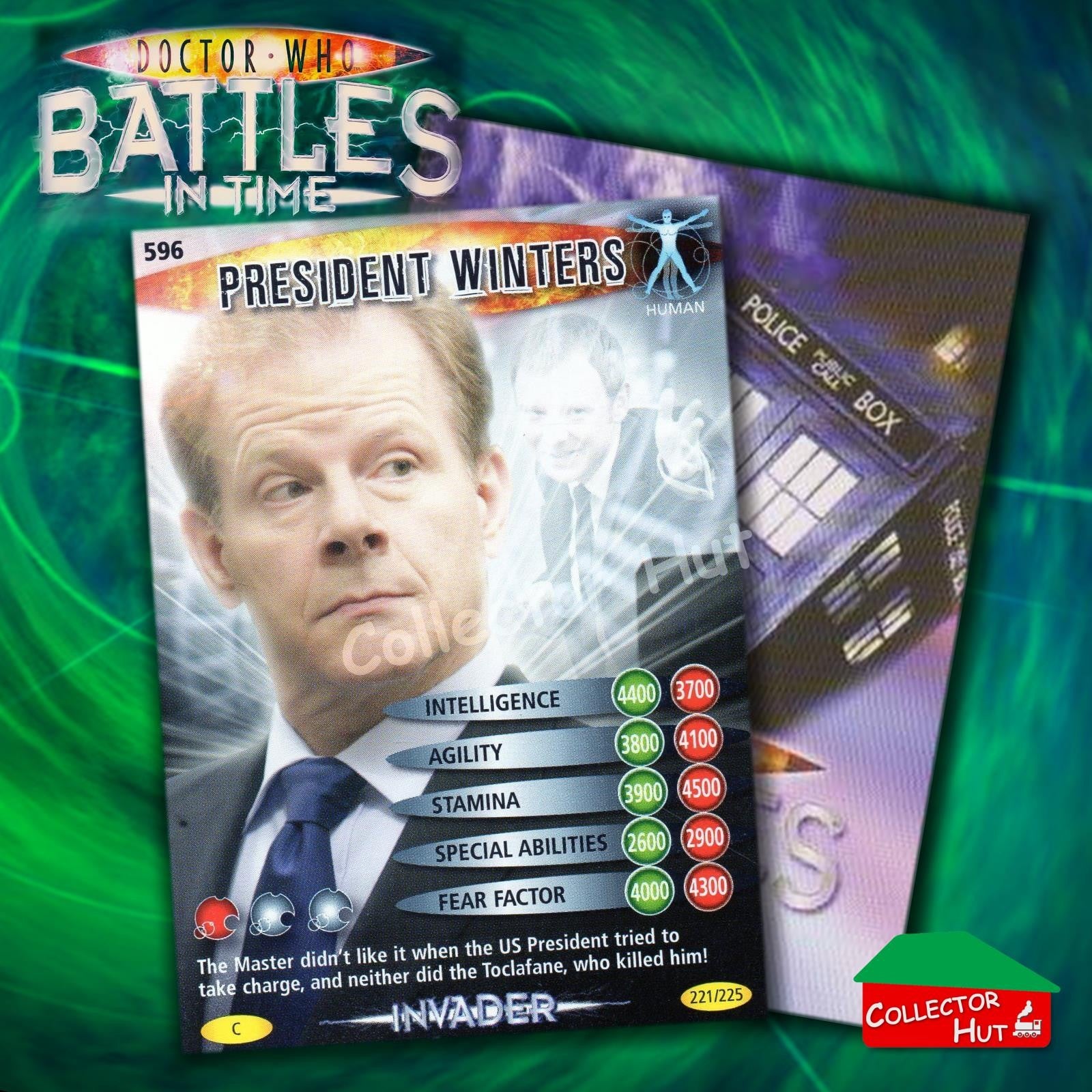 DOCTOR WHO Battles in Time #376-600 INVADER RARE & COMMON CARDS YOU CHOOSE