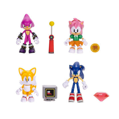 Sonic 4" Posable Action Figures with Accessories JAKKS Sonic the Hedgehog