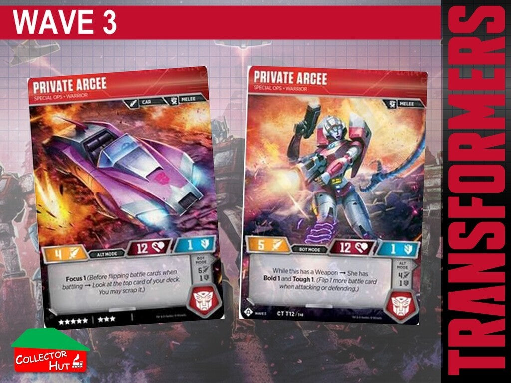 Transformers TCG CHARACTER Trading Cards All Waves