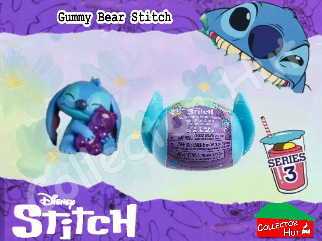 Disney Stitch Feed Me Blind Mini Figures Series 3 (Identified) New & Sealed