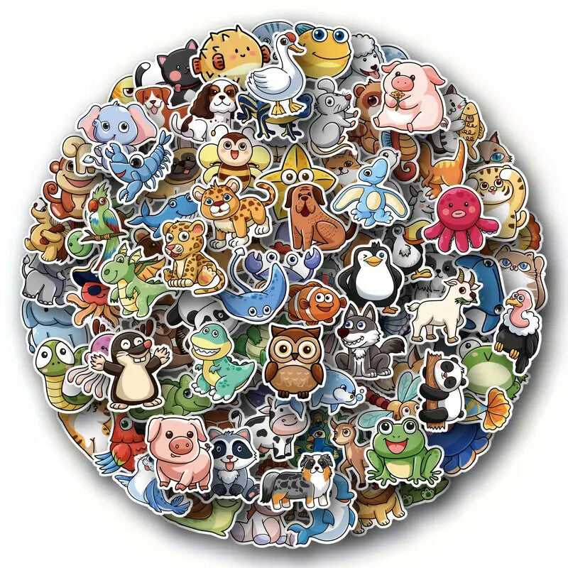 Awesome Stickers Novelty Anime Cartoon Animals Artistic 100's to Choose From