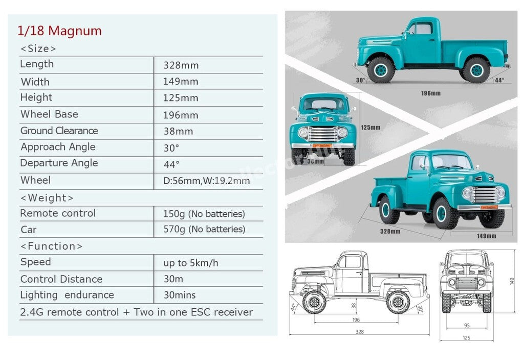 FMS Roc Hobby Magnum 1:18 Scale Rock Crawler